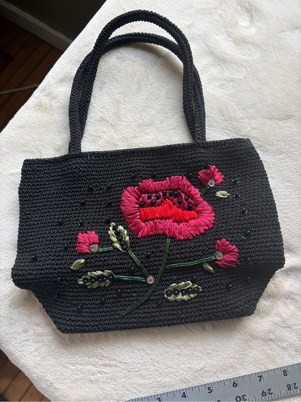 Vintage Casual Corner Crochet Handbag